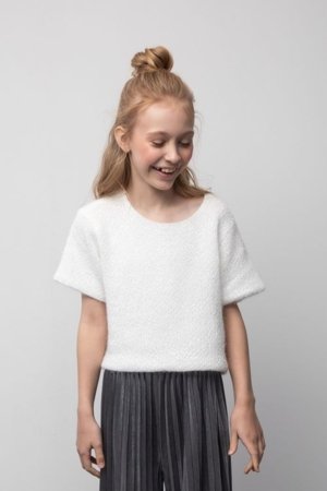 COCCODRILLO megztinis, kreminis, ZC5172101EPG-003-164, 164 cm 