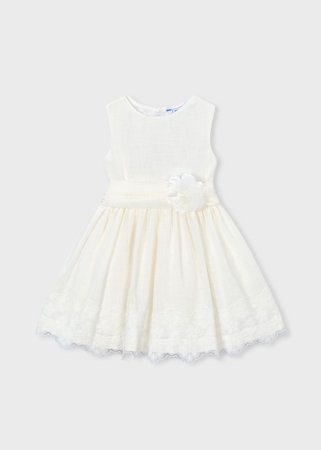 MAYORAL suknelė, natural, 3.914-42, 128  cm 