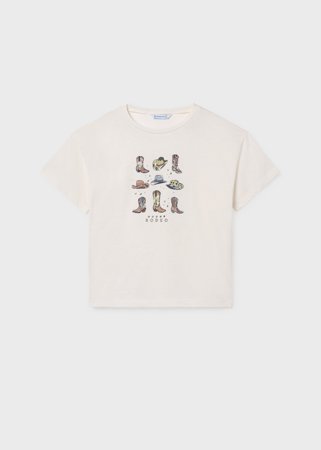 MAYORAL marškinėliai trumpomis rankovėmis, bone, 6.005-89, 157  cm 