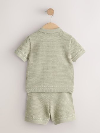 NEXT polo marškinėliai trumpomis rankovėmis ir šortai, V00848, 104 cm 