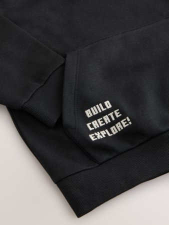 NEXT MINECRAFT džemperis su gobtuvu, W30796, 134 cm 