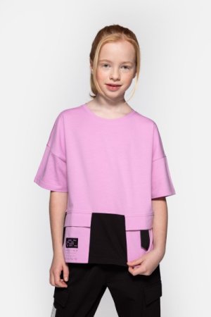 COCCODRILLO marškinėliai trumpomis rankovėmis CITY EXPLORER JUNIOR, fuchsia, WC4143203CEJ-008-,  