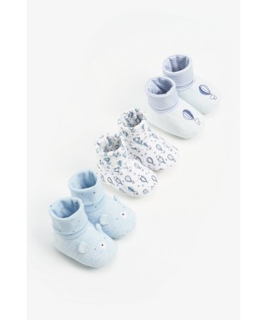 MOTHERCARE tekstiliniai batai, 3 vnt., BB562 579797