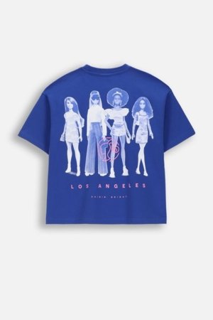 COCCODRILLO marškinėliai trumpomis rankovėmis, mėlyni, WC6143211LGD-014-152, 152 dydis 