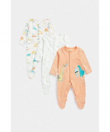 MOTHERCARE šliaužtinukas ilgomis rankovėmis, 3 vnt., EC553 629024