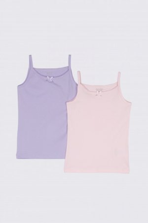 COCCODRILLO apatiniai marškinėliai be rankovių BASIC UNDERWEAR, multicoloured, 116/122 cm, 2 vnt., WC2407205BAU-022 WC2407205BAU-022-164