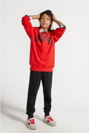 COCCODRILLO sportinės kelnės EVERYDAY BOY A, juodos, ZC4120104VBA-021-152, 152 cm 