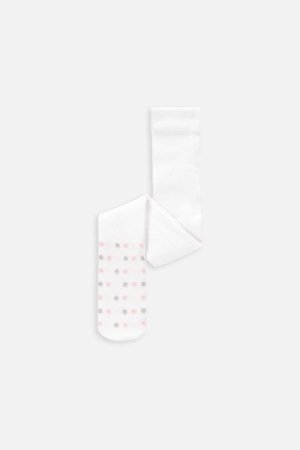 COCCODRILLO pėdkelnės TIGHT COTTON COLORFUL, baltos, WC4380201TCC-001-116,   