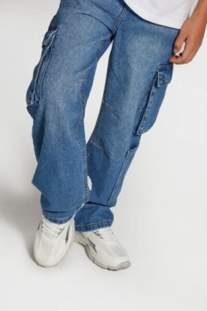 COCCODRILLO sportinės kelnės JEANS COLLECTION BOY, tamsiai mėlynos, ZC4123103JCB-015-164, 164 cm 