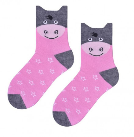 STEVEN Kojinės Pink 014-263 32-34 014-263 PINK