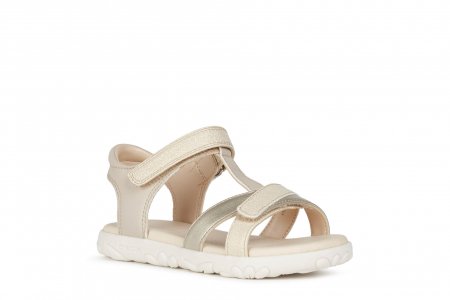 GEOX basutės beige/gold, J158ZA-054BJ-C0512 J158ZA-054BJ-C0512