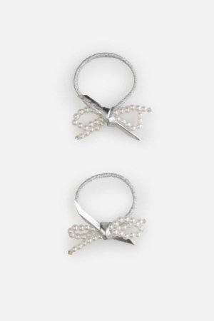 COCCODRILLO plaukų gumytės, sidabro spalvos, WC6311807PBJ-024-000,  