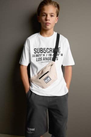 NEXT marškinėliai trumpomis rankovėmis, šortai ir rankinukas, AG3518 140