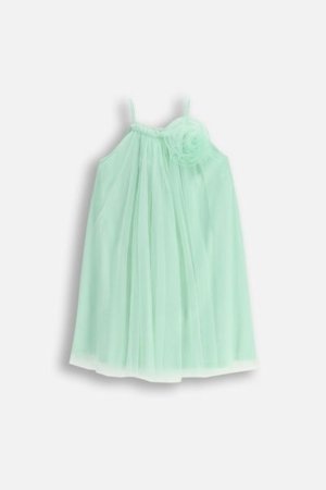 COCCODRILLO suknelė trumpomis rankovėmis ELEGANT JUNIOR GIRL, žalia, WC5128302EJG-031-164, 164 cm 