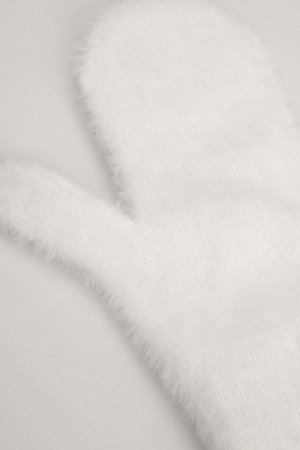 COCCODRILLO kumštinės pirštinės ACCESSORIES WINTER GIRL, ecru, ZC3360101AWG-003 