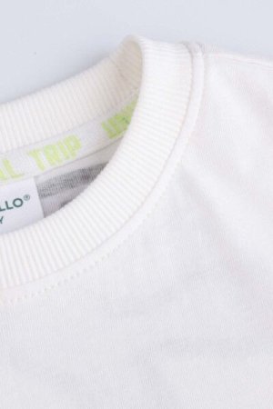 COCCODRILLO marškinėliai WORLD OF PIXEL BOY KIDS, balti, ZC4143202WBK-001-122, 122 cm 