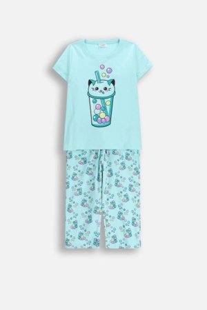 COCCODRILLO pižama, žalia, WC6448209PJS-013-128, 128/134 dydis 