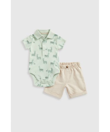 MOTHERCARE smėlinukas trumpomis rankovėmis ir šortai, HD794 86 