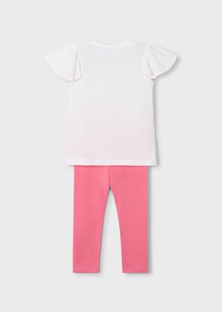 MAYORAL marškinėliai trumpomis rankovėmis ir tamprės, camellia, 3.724-87, 134  cm 