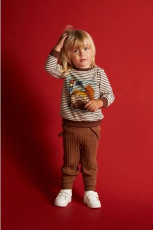 COCCODRILLO tamprės SMILE BOY NEWBORN, rudos, ZC4122201SBN-018-086, 86 cm 