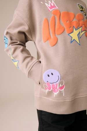 NEXT džemperis su gobtuvu, F19705, 116 cm