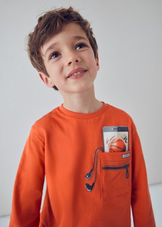 MAYORAL marškinėliai ilgomis rankovėmis, orange, 4.078-88, 10 cm 