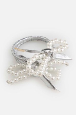 COCCODRILLO plaukų gumytės, sidabro spalvos, WC6311807PBJ-024-000,  