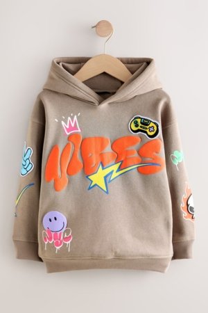 NEXT džemperis su gobtuvu, F19705, 116 cm