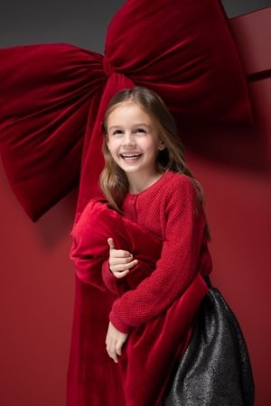 COCCODRILLO megztinis, raudonas, cm 