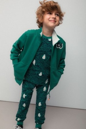 COCCODRILLO džemperis, žalias, ZC5132201YBK-011-110, 110 cm 