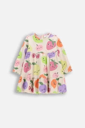 COCCODRILLO suknelė ilgomis rankovėmis, smėlio spalvos, WC6129101HGN-022-080, 80 dydis 