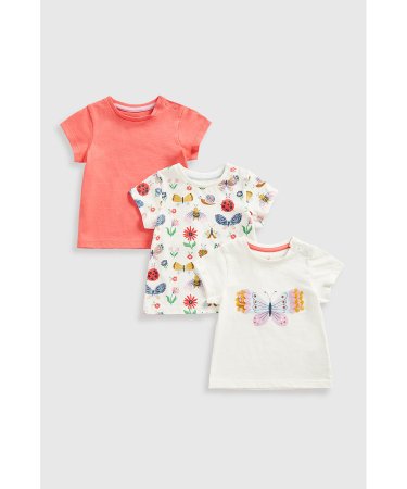 MOTHERCARE marškinėliai trumpomis rankovėmis, 3vnt., HC521 