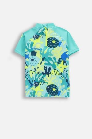 LEMON maudymosi kostiumėlis ir kepurė, žalias, WL6376801SWB-022-092, 92 dydis 