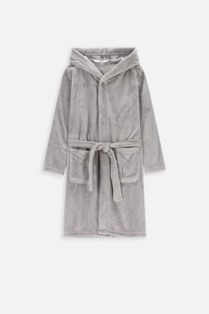 COCCODRILLO chalatas BATHROBE, pilkas, WC4410102BAT-019- 