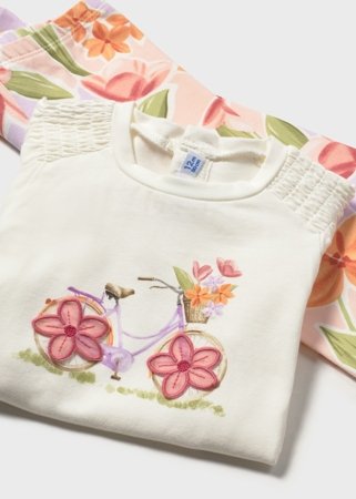 MAYORAL marškinėliai trumpomis rankovėmis ir tamprės, blossom, 1.747-28, 98  cm 