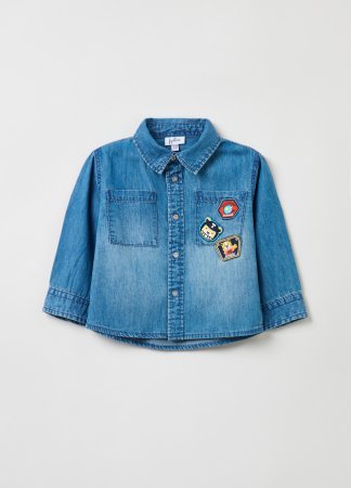 OVS BOY9-36M SHIRTS L/S 2M 18-24 BLUE 001832265 