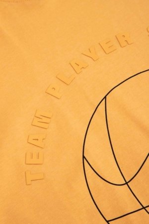 COCCODRILLO marškinėliai trumpomis rankovėmis, oranžiniai, WC6143205MBJ-006-140, 140 cm 