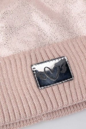 COCCODRILLO kepurė ACCESSORIES WINTER GIRL, rožinė, ZC4364315AWG-007-054, 54 cm 