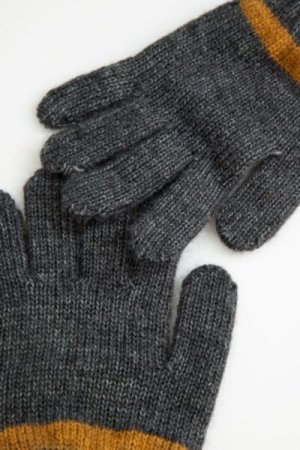 COCCODRILLO pirštuotos pirštinės ACCESSORIES WINTER BOY, graphite, ZC4360307AWB-020-L, L cm 