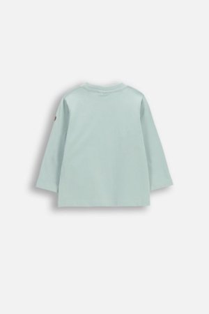 COCCODRILLO marškinėliai ilgomis rankovėmis, žali, WC6143103HBN-031-080, 80 dydis 