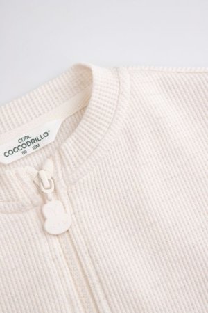COCCODRILLO susegamas džemperis, smėlio spalvos, 