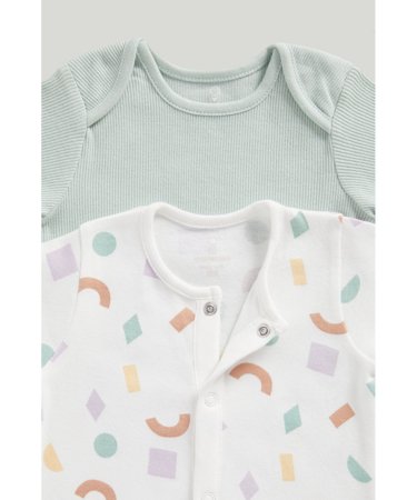 MOTHERCARE šliaužtinukas trumpomis rankovėmis 2 vnt., LL879 80 