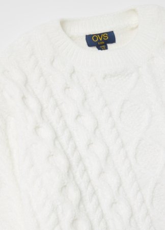 OVS megztinis, baltas, 140 cm, 002114767 