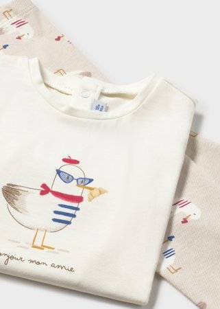 MAYORAL švarkelis, marškinėliai trumpomisrankovėmis ir tamprės, red, 1.749-87, 86  cm 