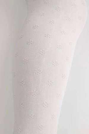 COCCODRILLO pėdkelnės TIGHT MICROFIBRE COLORFUL, baltos, cm 