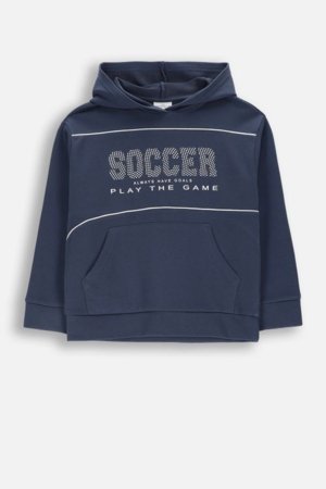 COCCODRILLO džemperis su gobtuvu, mėlynas, cm 