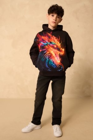 NEXT džemperis su gobtuvu, F19703, 152 cm