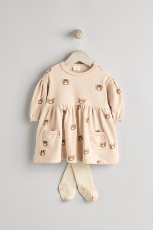 NEXT suknelė ilgomis rankovėmis ir pėdkelnės, Q94807 56 