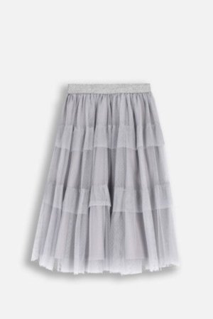 COCCODRILLO sijonas ELEGANT PARTY GIRL, pilkas, ZC4124101EPG-019-164, 164 cm 