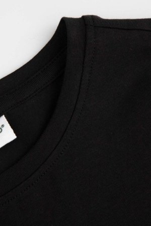 COCCODRILLO marškinėliai trumpomis rankovėmis, juodi, cm 